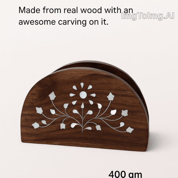 heavy duty wooden tissue holder