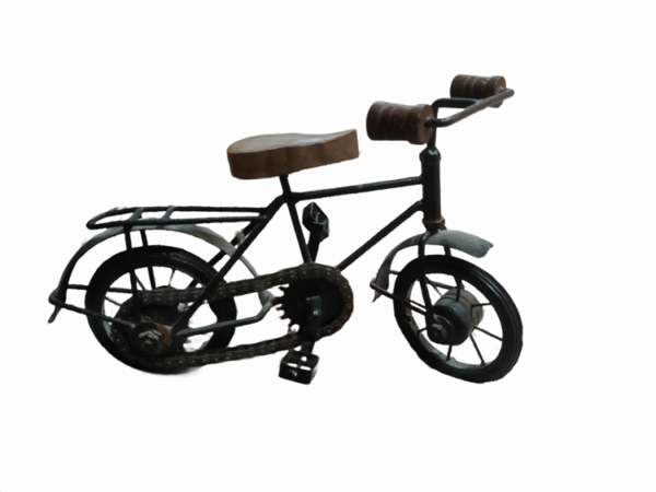 Vintage Metal & Wooden Bicycle Showpiece – Perfect for Gifting & Home Décor - Image 2