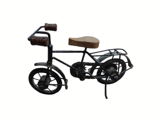 Vintage Metal & Wooden Bicycle Showpiece – Perfect for Gifting & Home Décor - Image 4