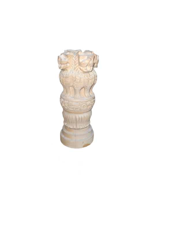 Handcrafted Wooden Ashoka Pillar Symbol of Heritage & Pride - Image 3