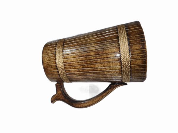 Premium Wooden Beer Mug Big Size – Rustic Barrel Design | Handcrafted Vintage Drinkware - Image 7