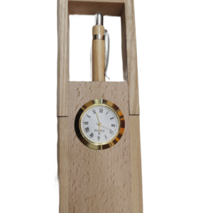 Wooden Watch and Pen Holder