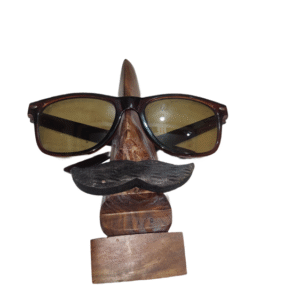 Mustache Design Wooden Spectacle Holder