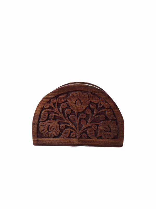 Elegance Wooden Carving Tissue Holder - Sale - Image 2