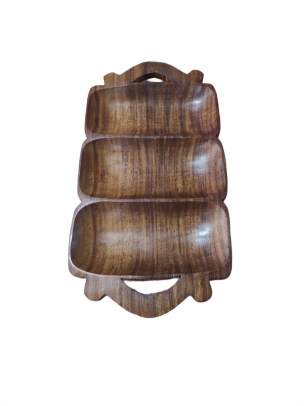 3 Piece Wooden Serving Tray