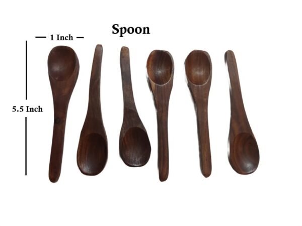 Buy Eco Friendly Wooden Spoon Set (Pack of 6) - Image 5
