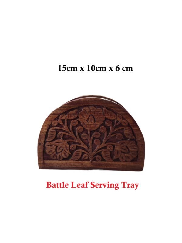Wooden Carving Tissue Holder