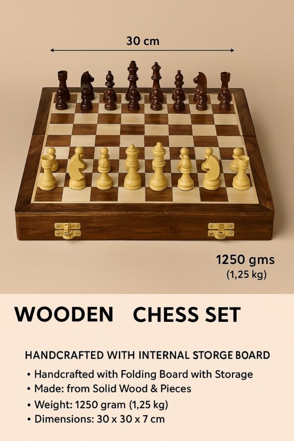 Elegance Wooden Chess Set