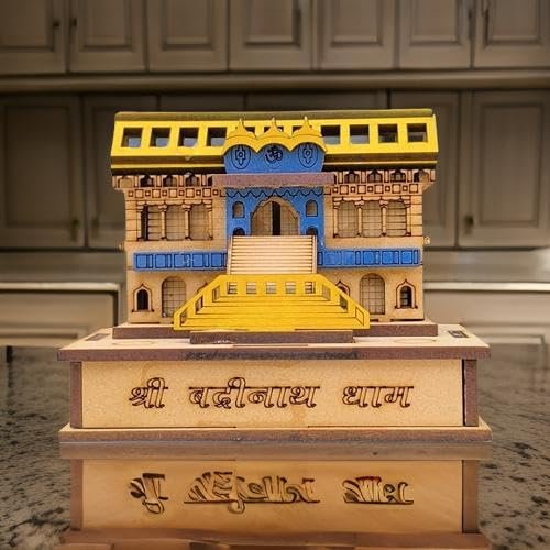 Wooden Badrinath Temple Replica