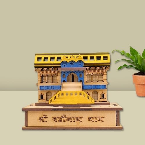 Wooden Badrinath Temple Replica