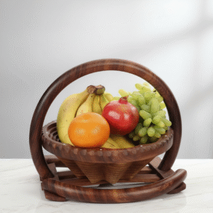 Foldable Wooden Fruit Basket & Hot Pot Stand