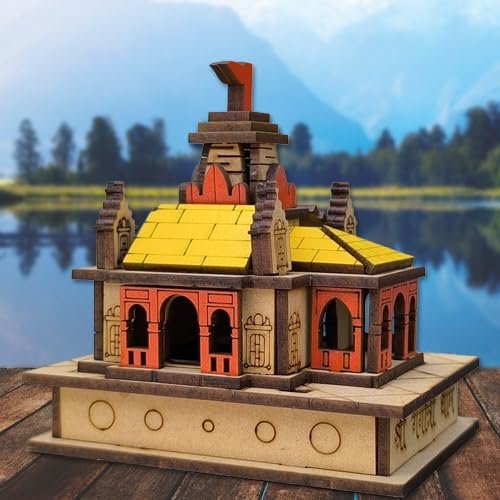 Miniature Wooden Gangotri Temple Model - 100% Royal Look - Image 4