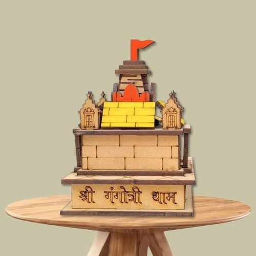 Miniature Wooden Gangotri Temple Model - 100% Royal Look - Image 2