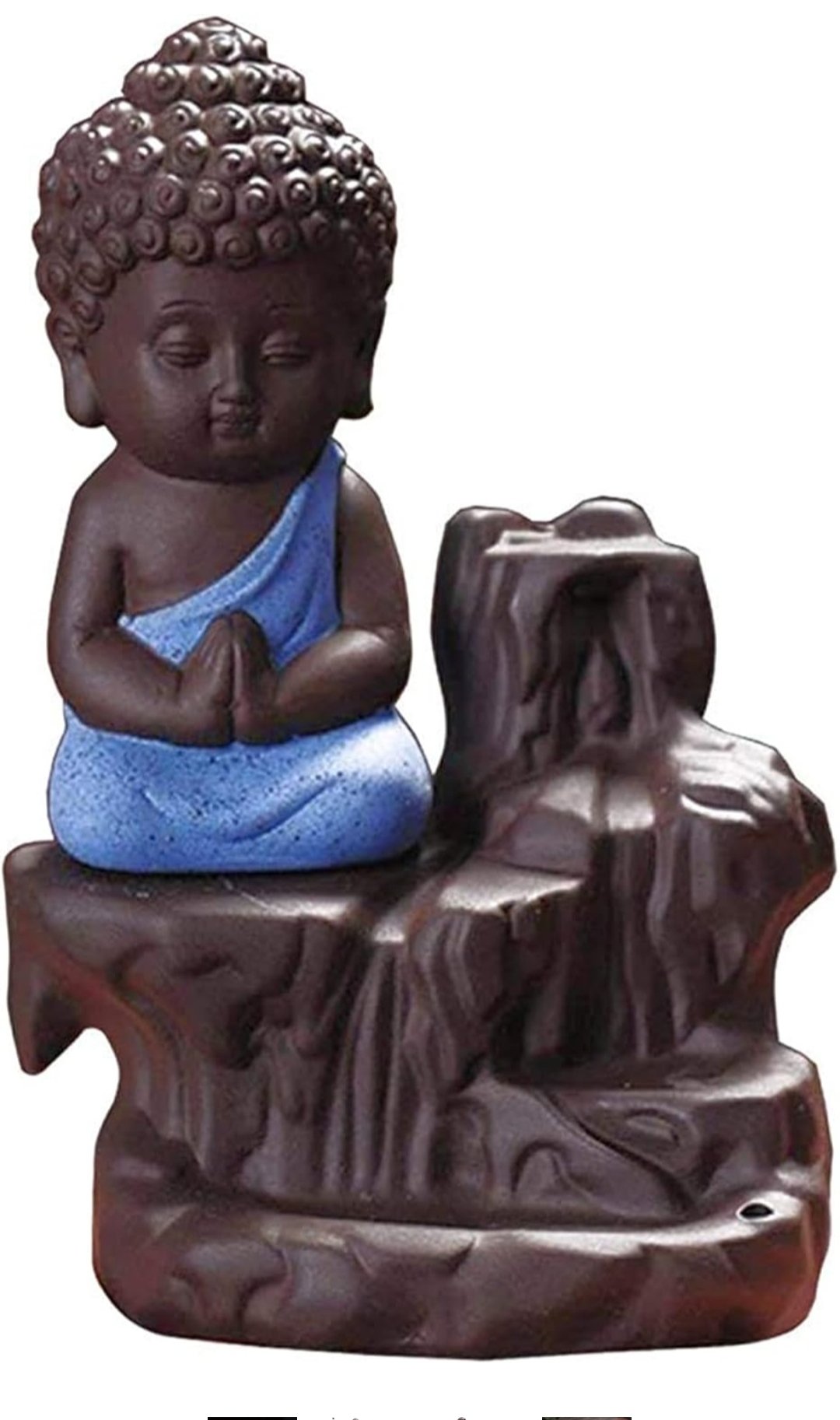 Smoke Buddha idol in a meditative pose - Royal Idol of Lord Buddha - Image 2