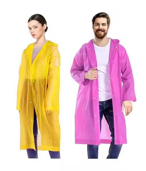 Lightweight and Waterproof Unisex Raincoat – Durable Long Coat with Hood (150g) - Image 2