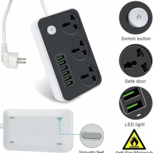 Multi-Port Power Strip & Desktop Charging Station