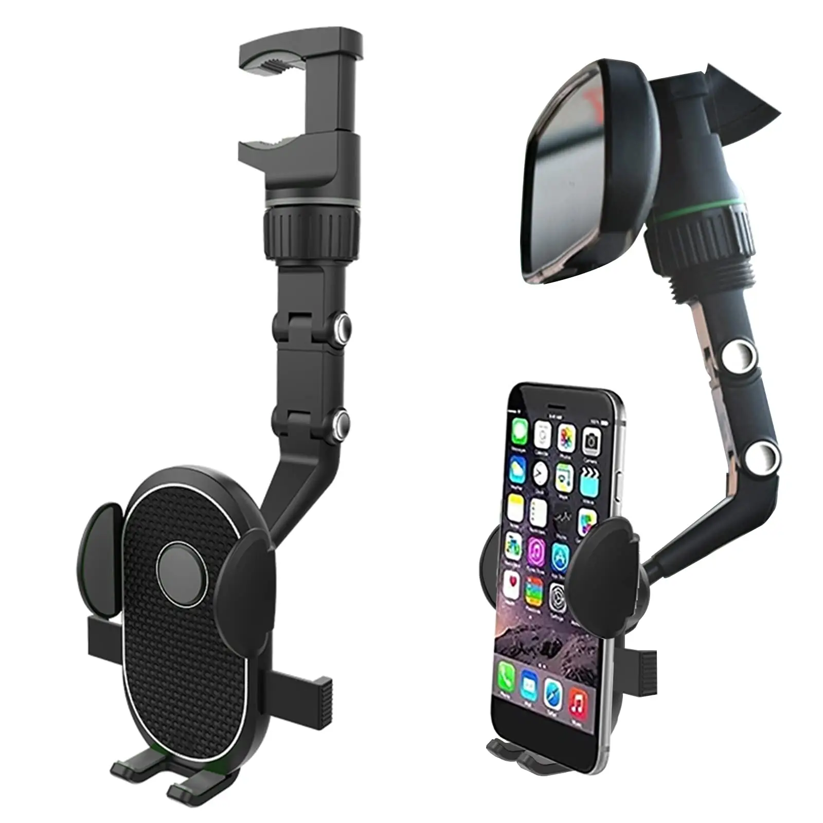 Adjustable Car Rearview Mirror Phone Holder