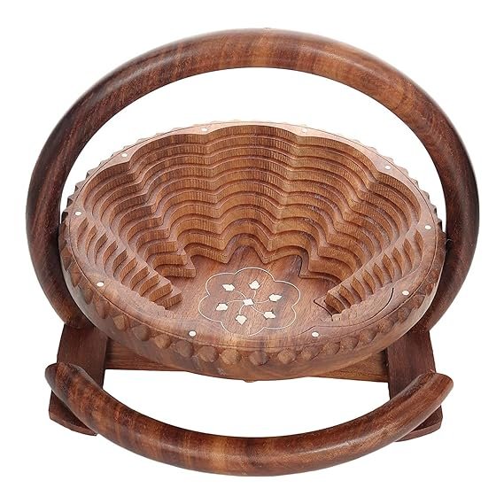 Royal Foldable Wooden Fruit Basket & Hot Pot Stand - Image 4