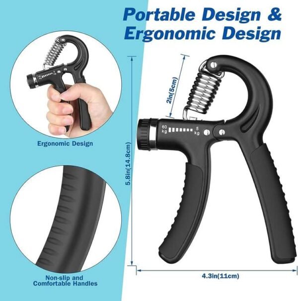 Latest Adjustable Hand Gripper- Ultimate Forearm & Grip Strength Trainer (10-40kg) - Image 2