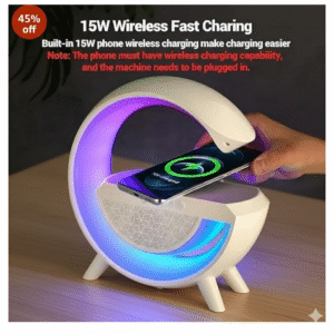 G-Lamp: All-in-One Smart Bluetooth Speaker with Wireless Charger & Night Light